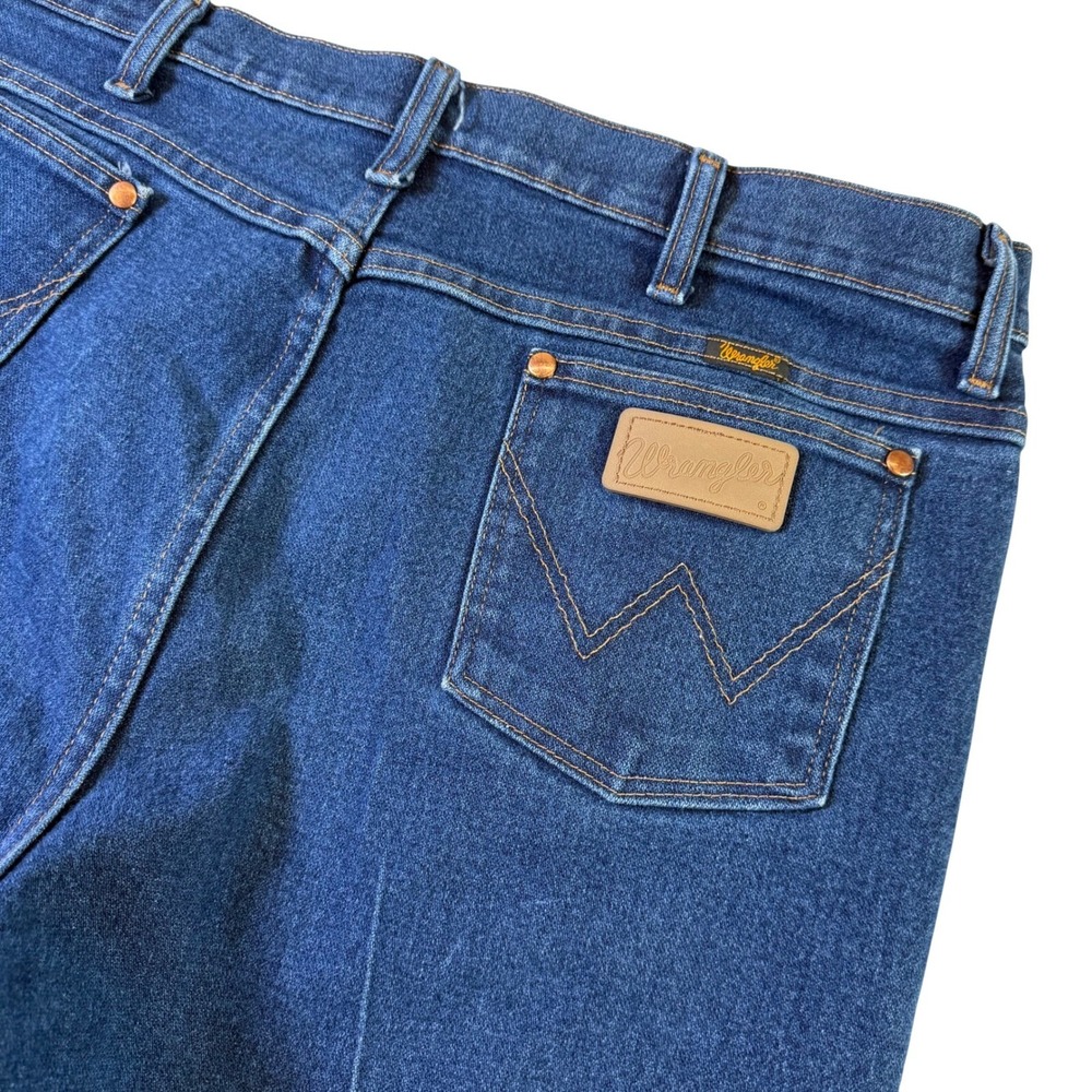 Wrangler Jeans Straight Leg Regular Fit Denim Pants Classic Mens Size 38x32
